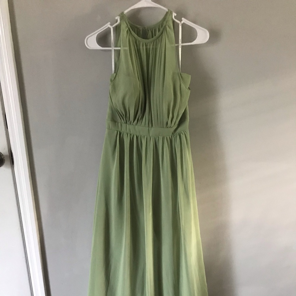 Green bridesmaid dress